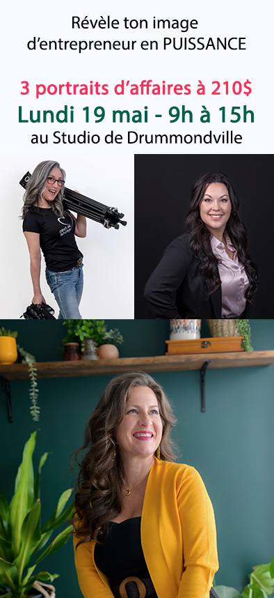 3 portraits d'affaires pour une image en toute puissance